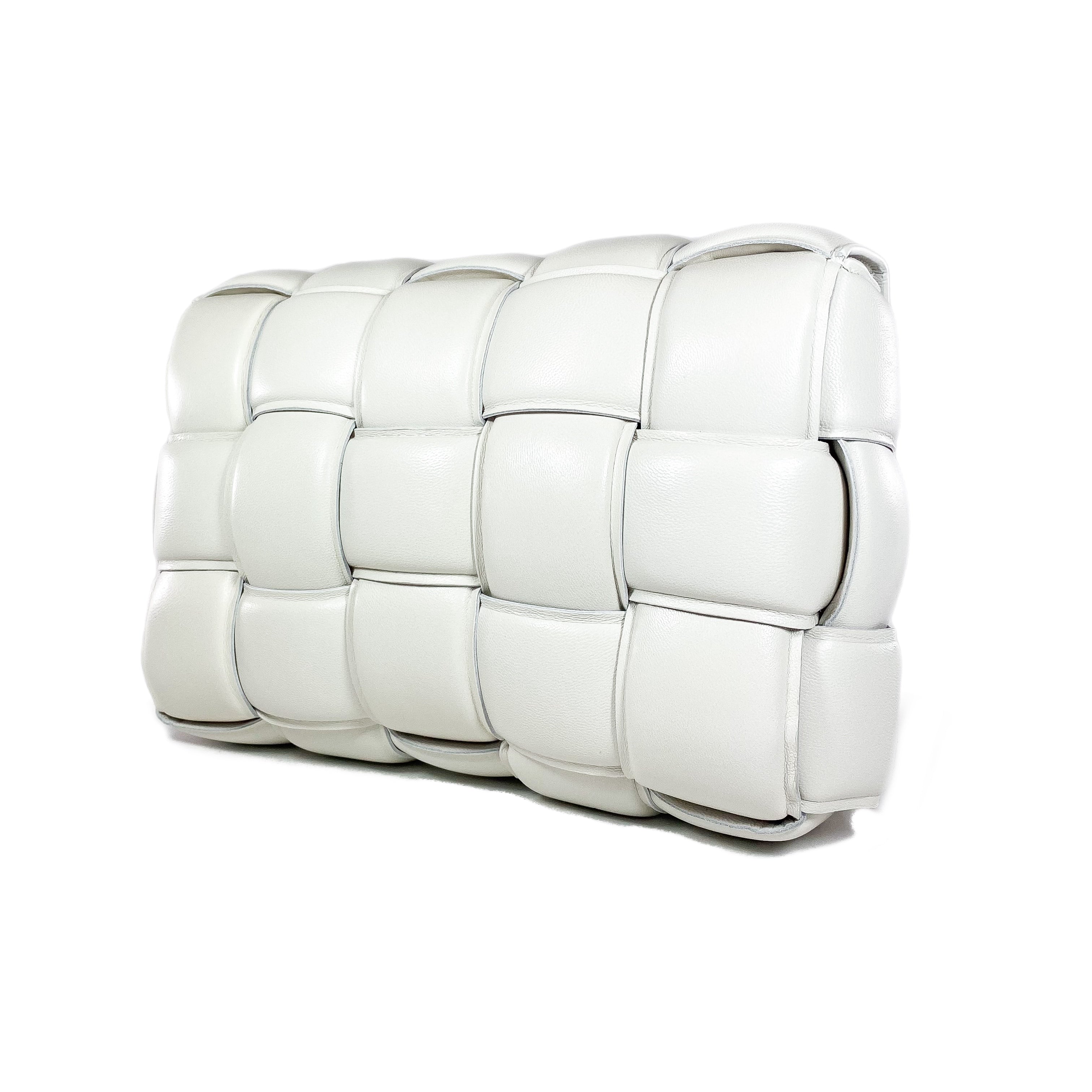 Bottega Veneta White Padded Cassette Bag