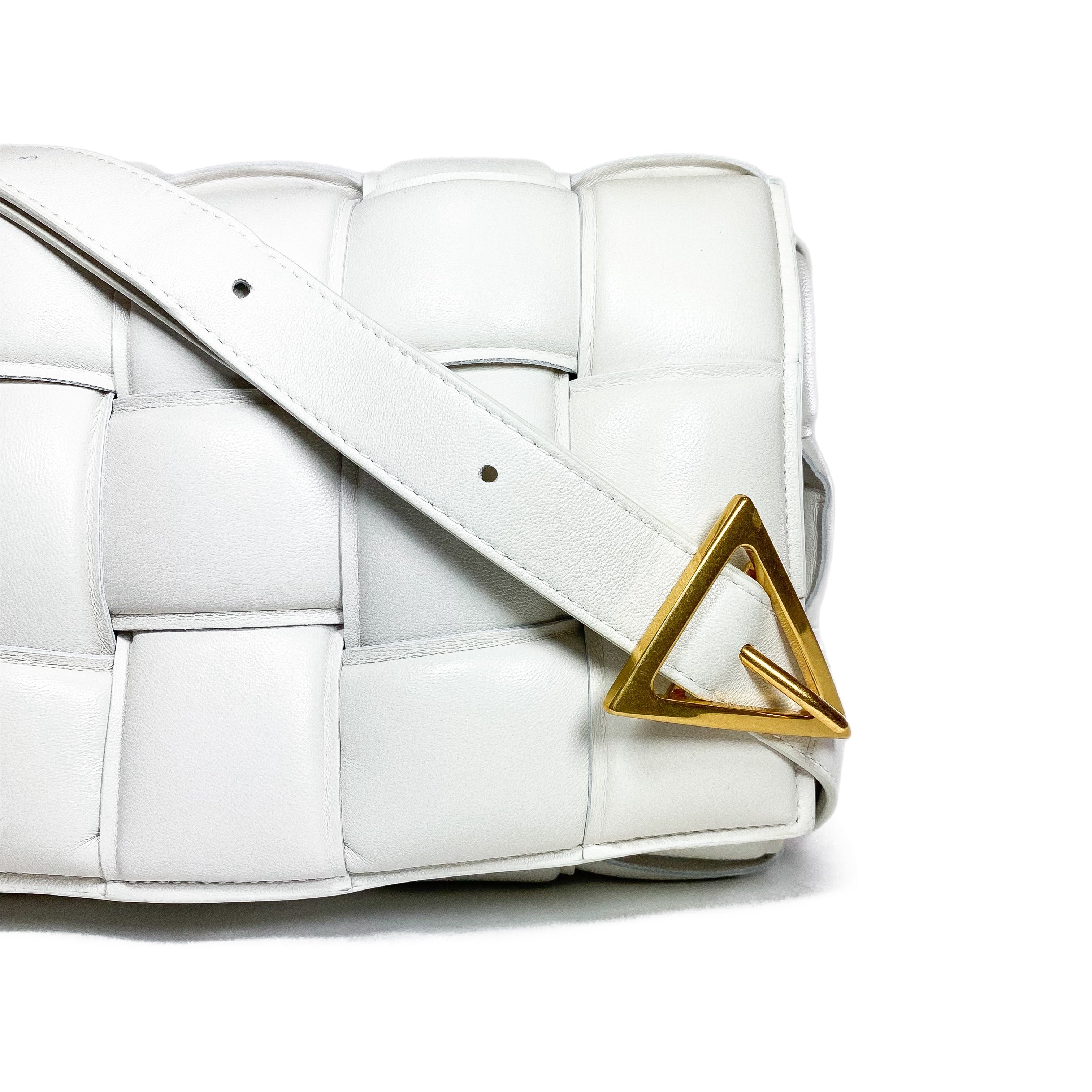 Bottega Veneta White Padded Cassette Bag