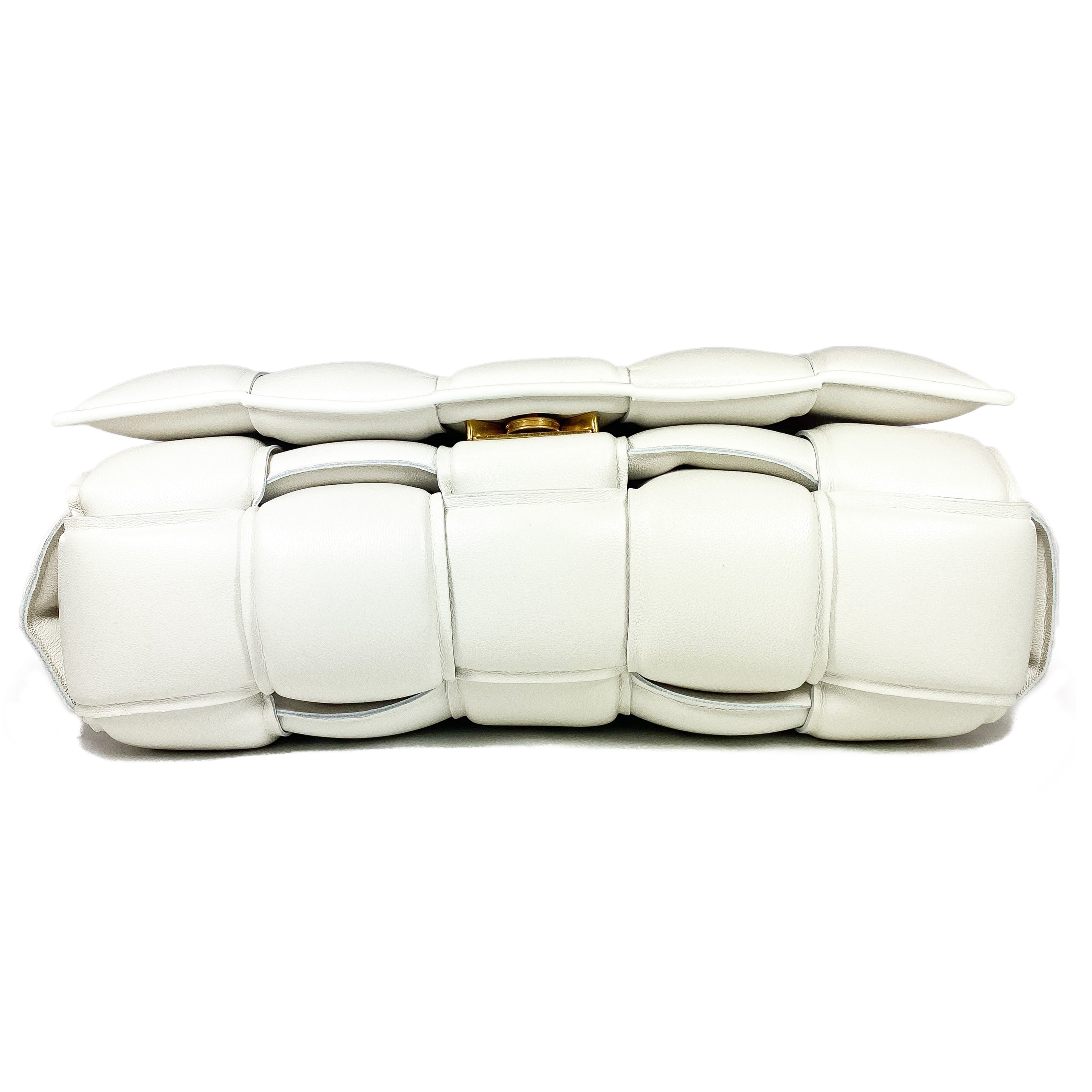 Bottega Veneta White Padded Cassette Bag