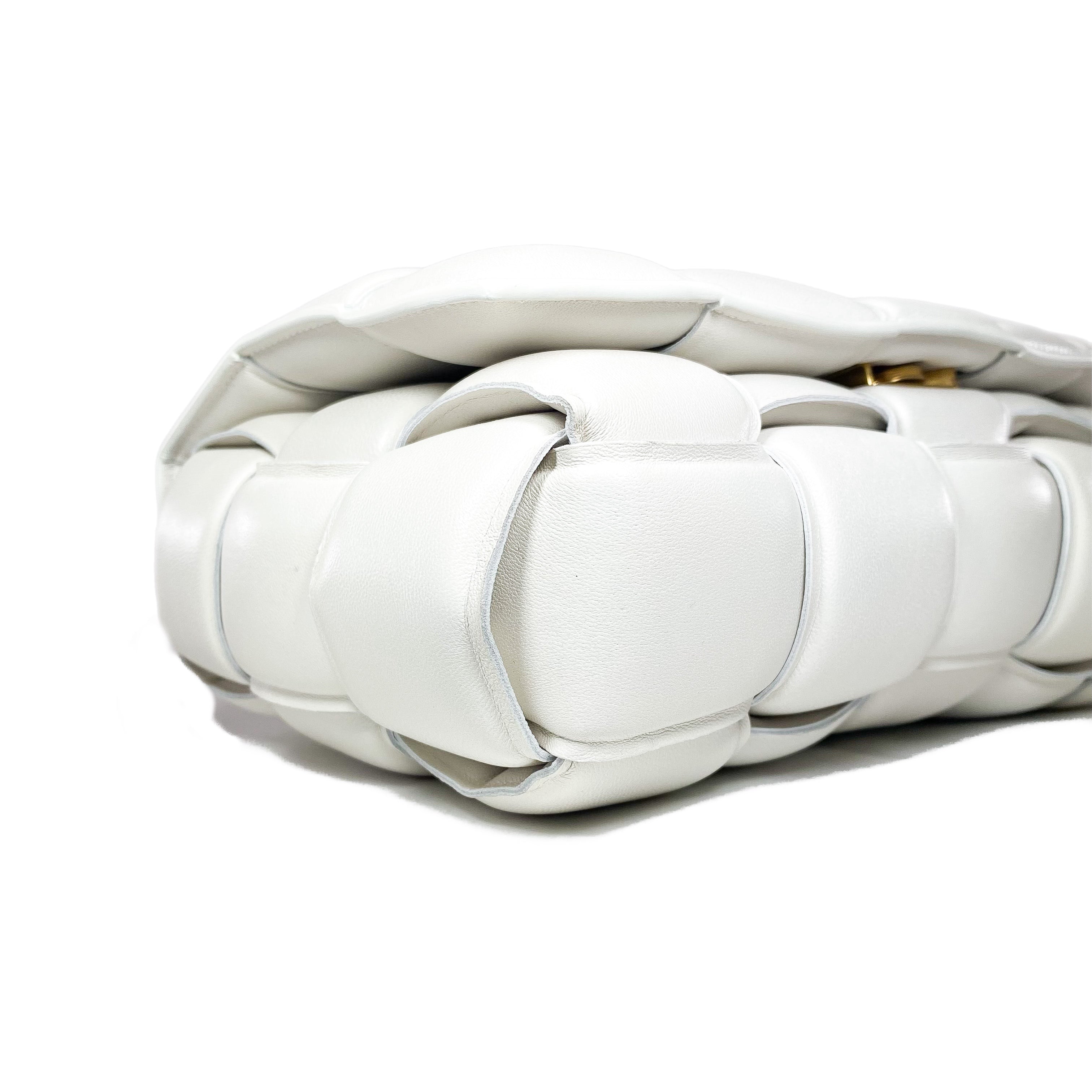 Bottega Veneta White Padded Cassette Bag