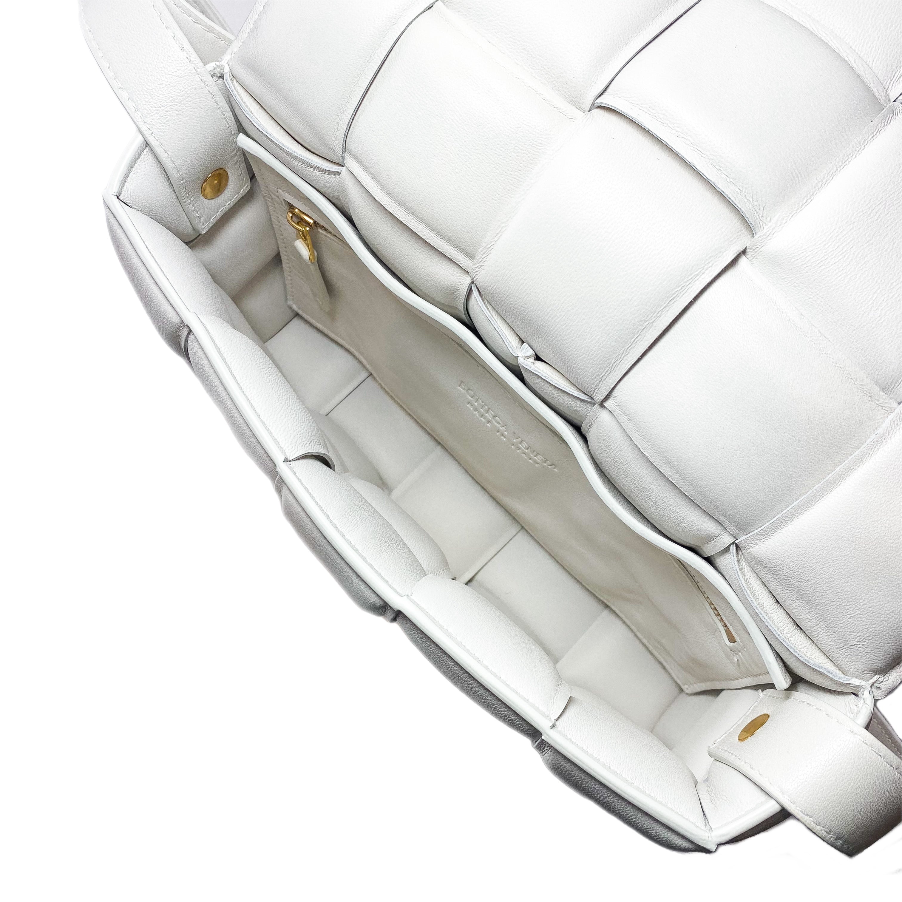 Bottega Veneta White Padded Cassette Bag