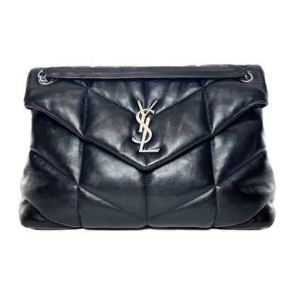 Saint Laurent Black Medium Puffer Loulou