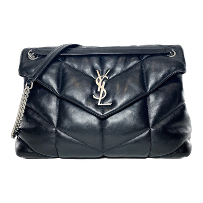 Saint Laurent Black Medium Puffer Loulou