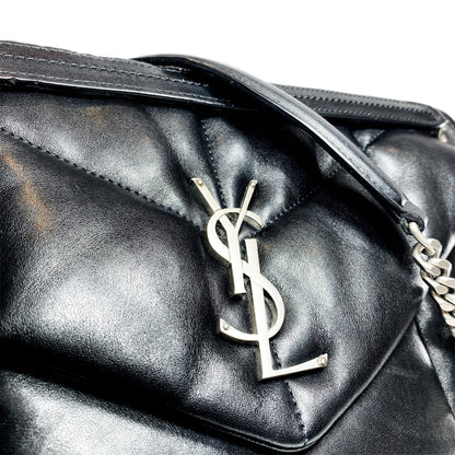 Saint Laurent Black Medium Puffer Loulou