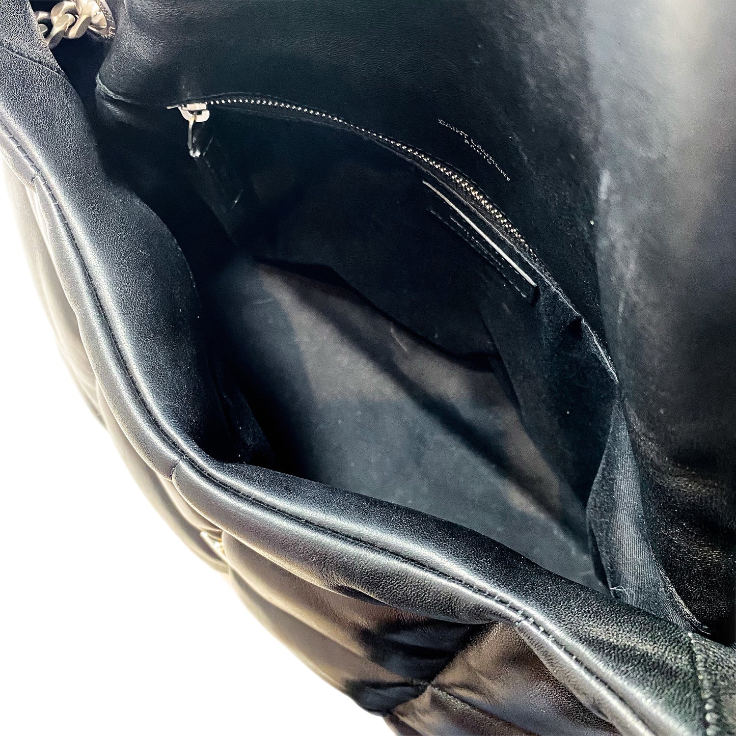 Saint Laurent Black Medium Puffer Loulou