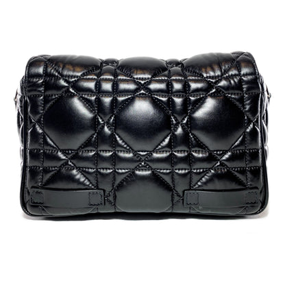 Dior Black Small Macrocannage Diorcamp Messenger Bag