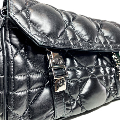 Dior Black Small Macrocannage Diorcamp Messenger Bag