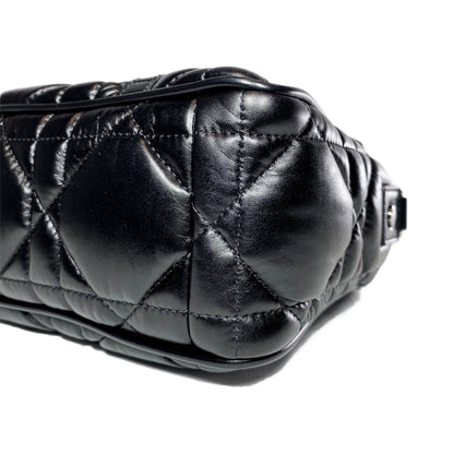 Dior Black Small Macrocannage Diorcamp Messenger Bag