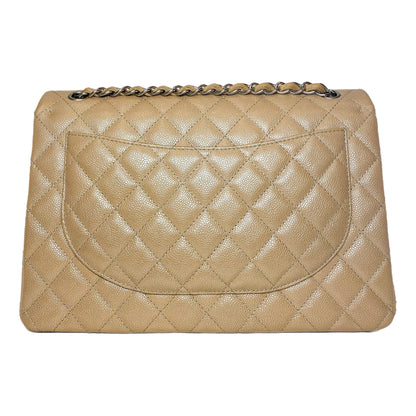 Chanel Maxi Iridescent Beige Flap Bag