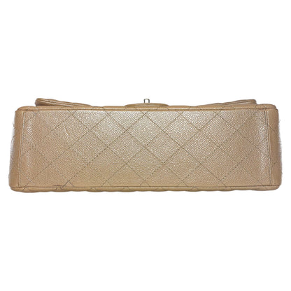 Chanel Maxi Iridescent Beige Flap Bag