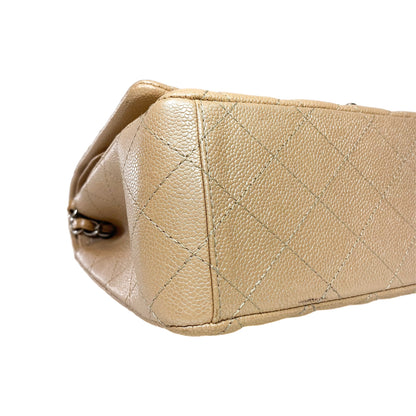 Chanel Maxi Iridescent Beige Flap Bag