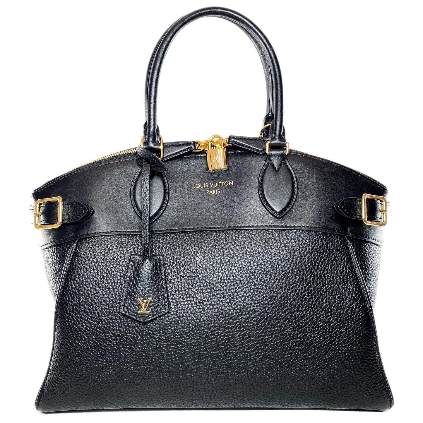 Louis Vuitton Black Taurillon Vendome Lock It MM