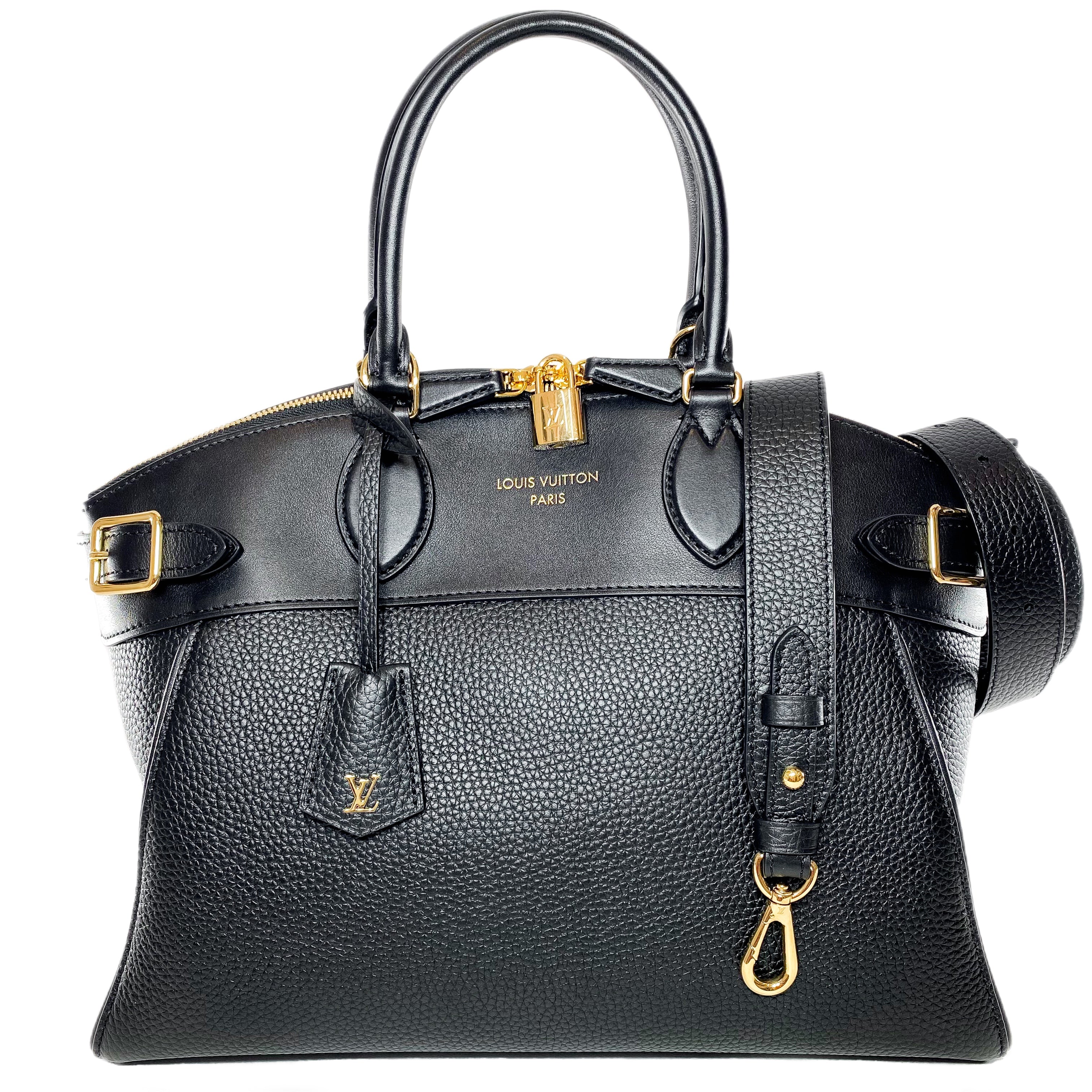 Louis Vuitton Black Taurillon Vendome Lock It MM | Consign of the