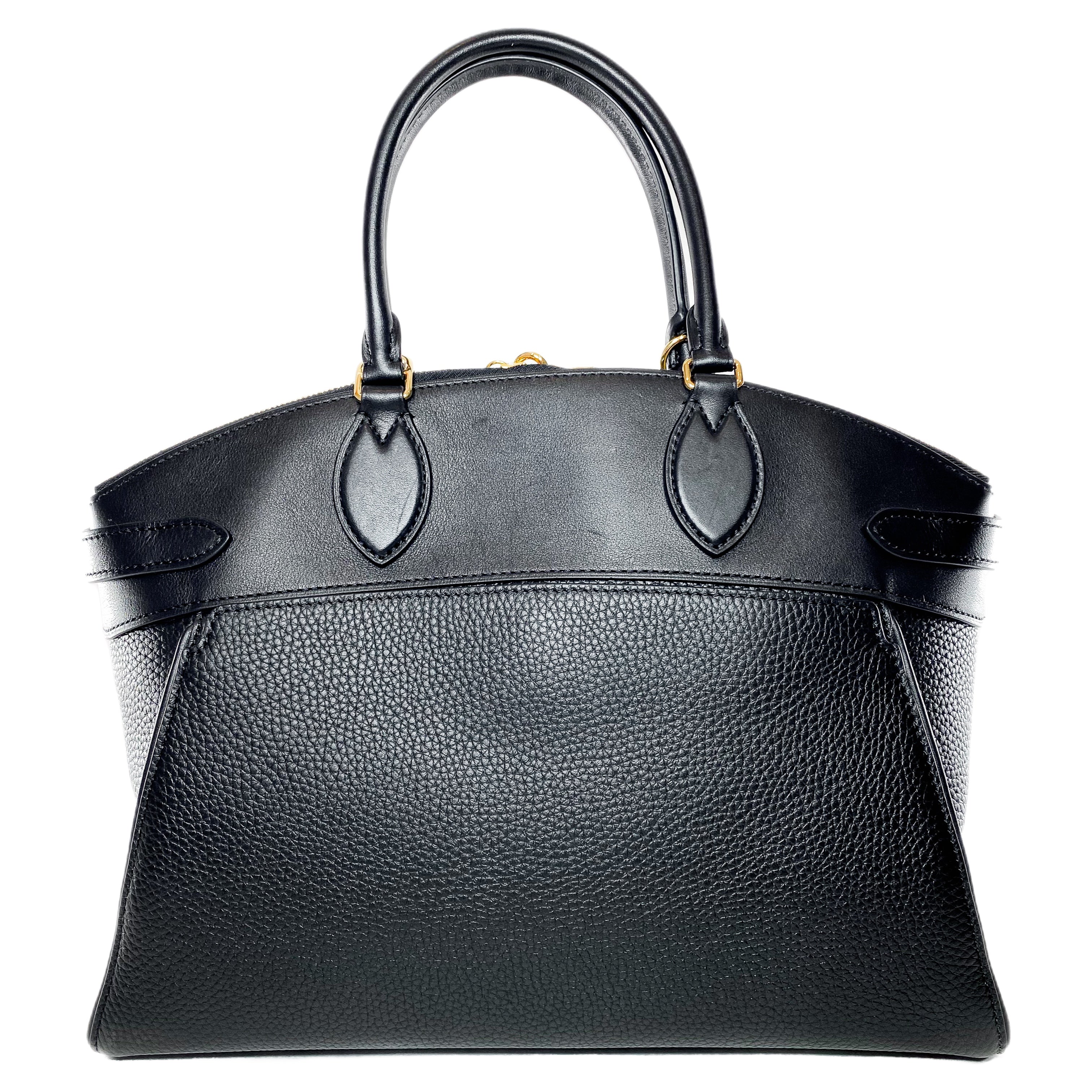 Louis Vuitton ブラック ハンドバッグ Louis Vuitton Black Taurillon Vendome Lock It MM | Consign of the