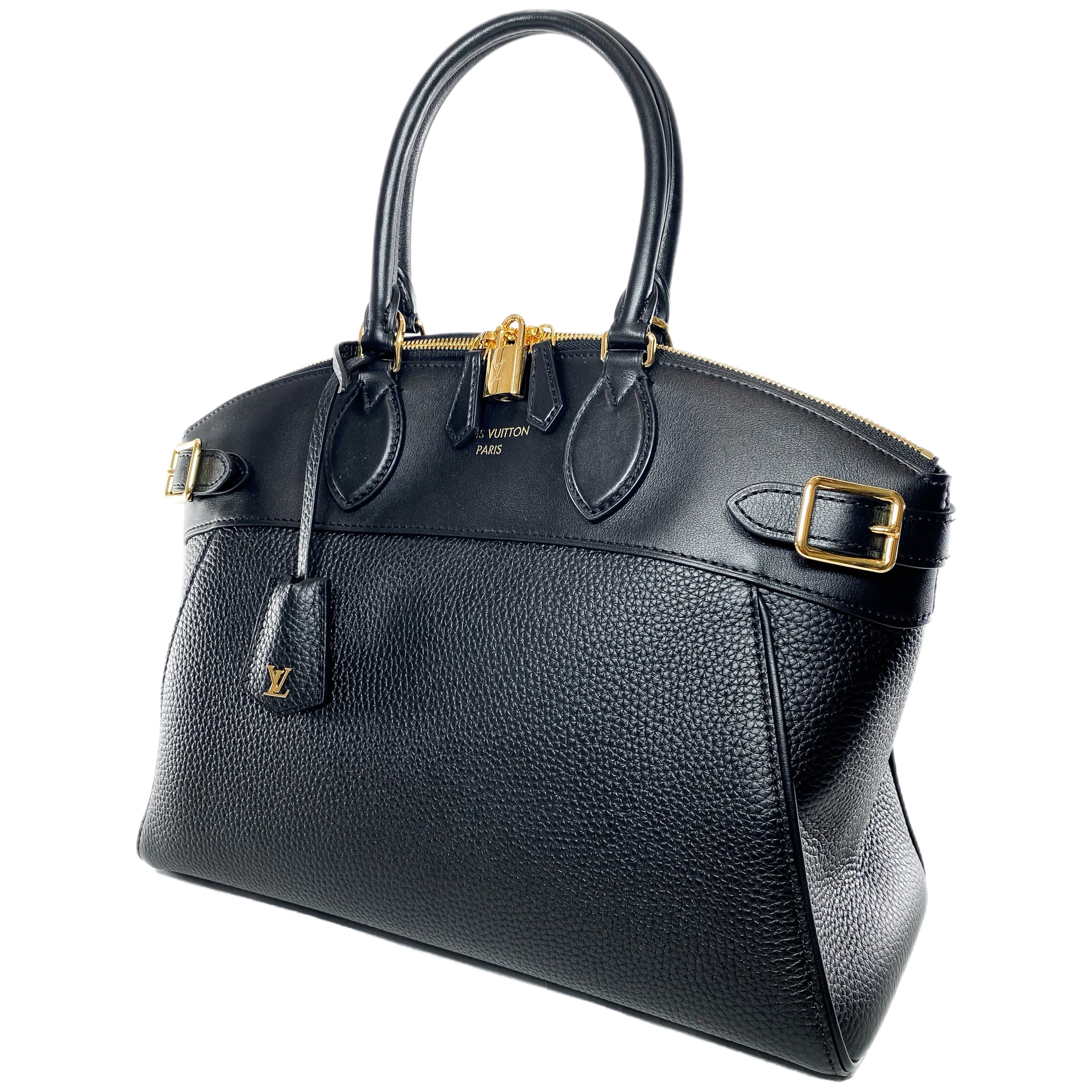 Louis Vuitton Black Taurillon Vendome Lock It MM