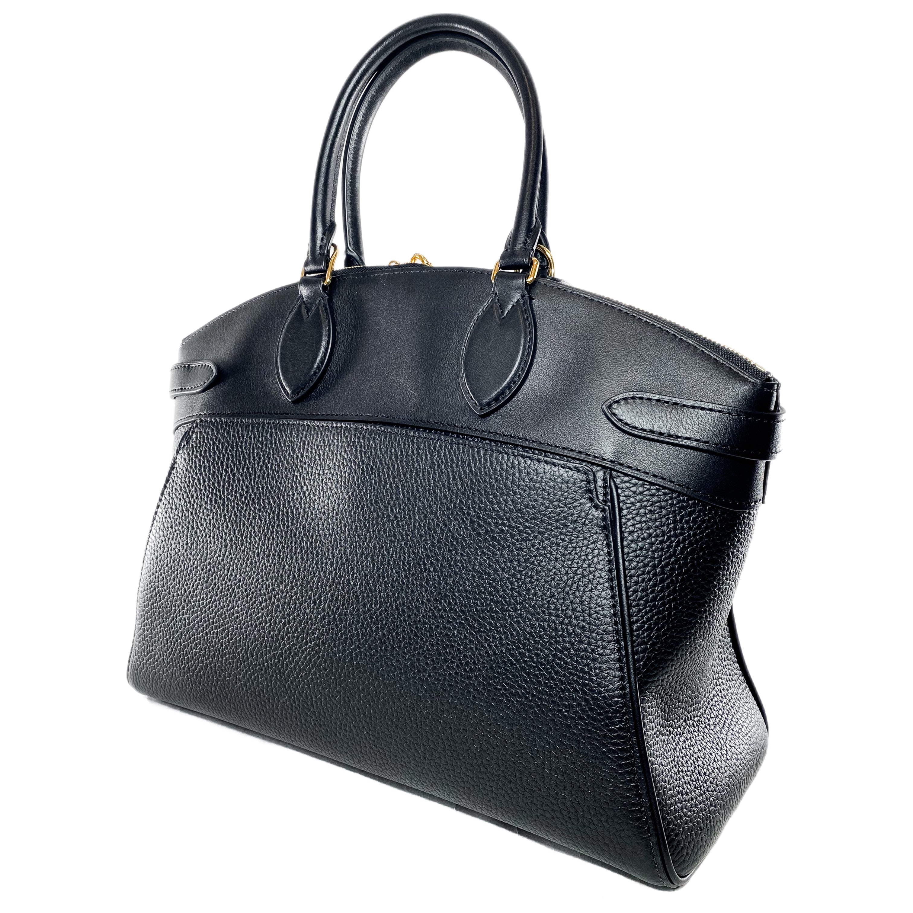 Louis Vuitton Black Taurillon Vendome Lock It MM