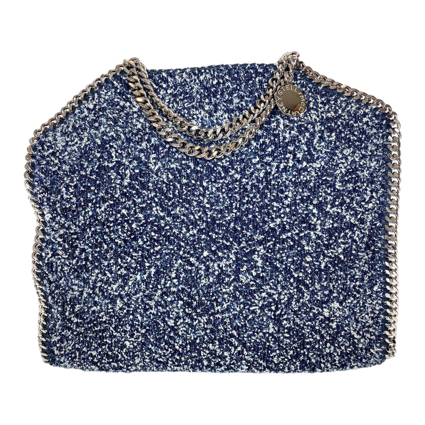 Stella McCartney Navy White Tweed Falabella