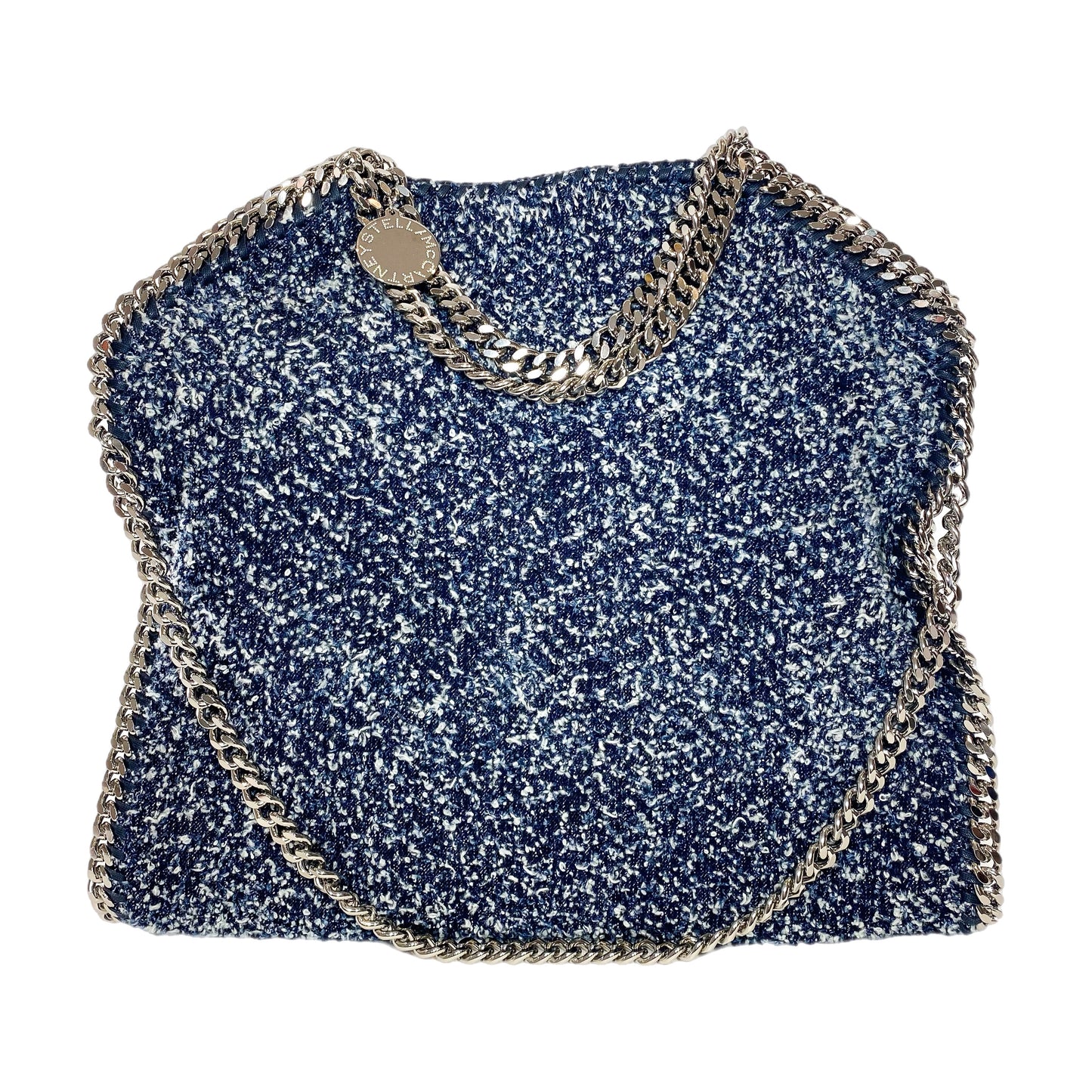 Stella McCartney Navy White Tweed Falabella