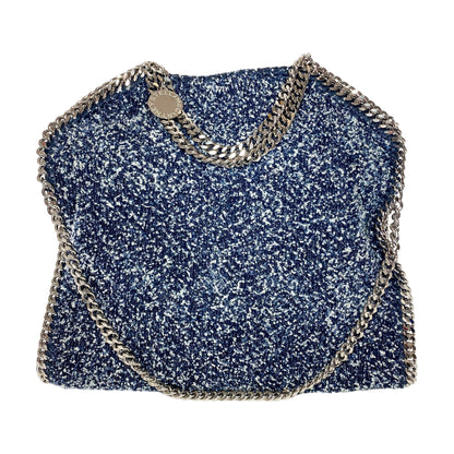 Stella McCartney Navy White Tweed Falabella