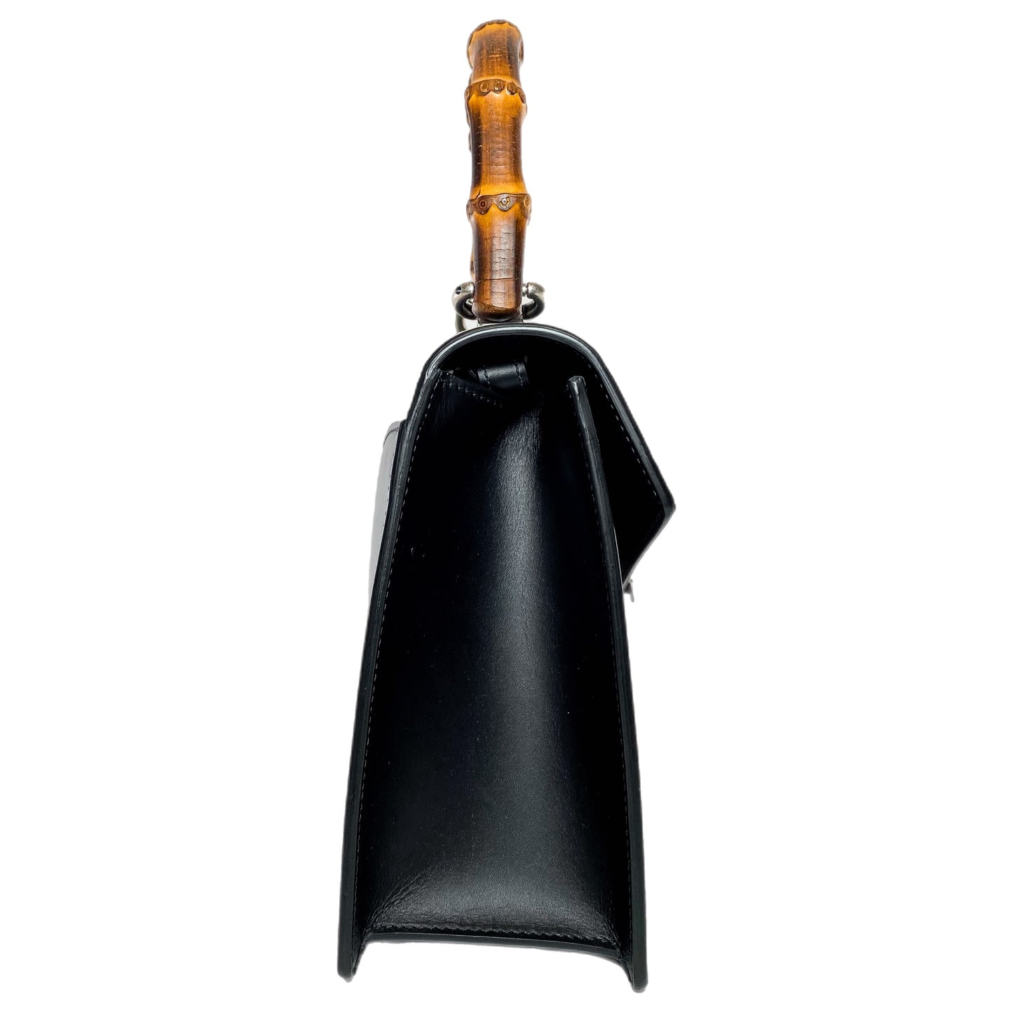 Gucci Black Snakeskin Lilith Top Handle Bag