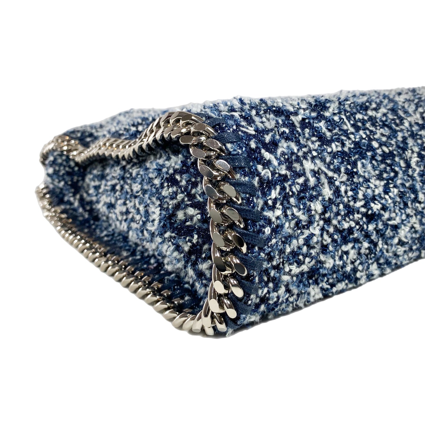 Stella McCartney Navy White Tweed Falabella