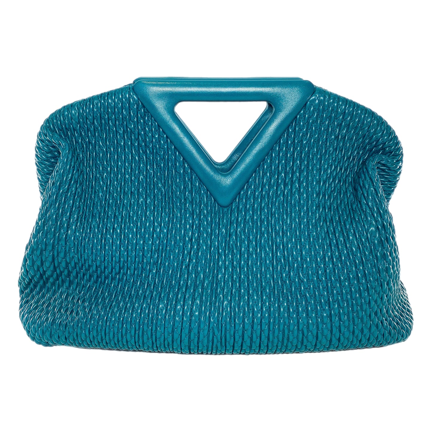 Bottega Veneta Mallard Knit The Point Triangle Bag