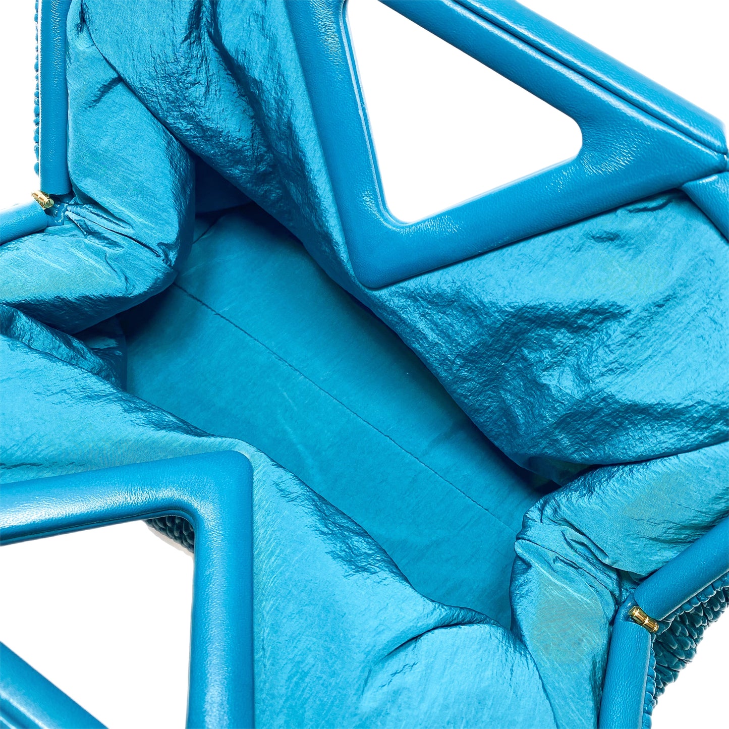 Bottega Veneta Mallard Knit The Point Triangle Bag