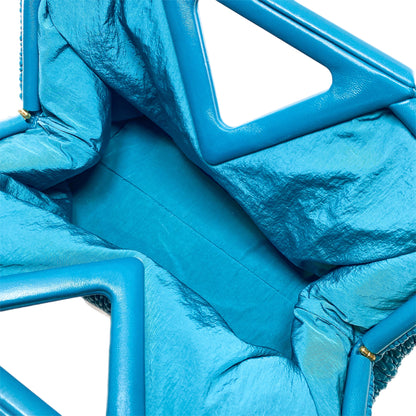 Bottega Veneta Mallard Knit The Point Triangle Bag