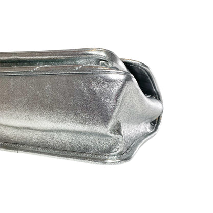 Saint Laurent Metallic Silver Nikki Medium Shoulder Bag