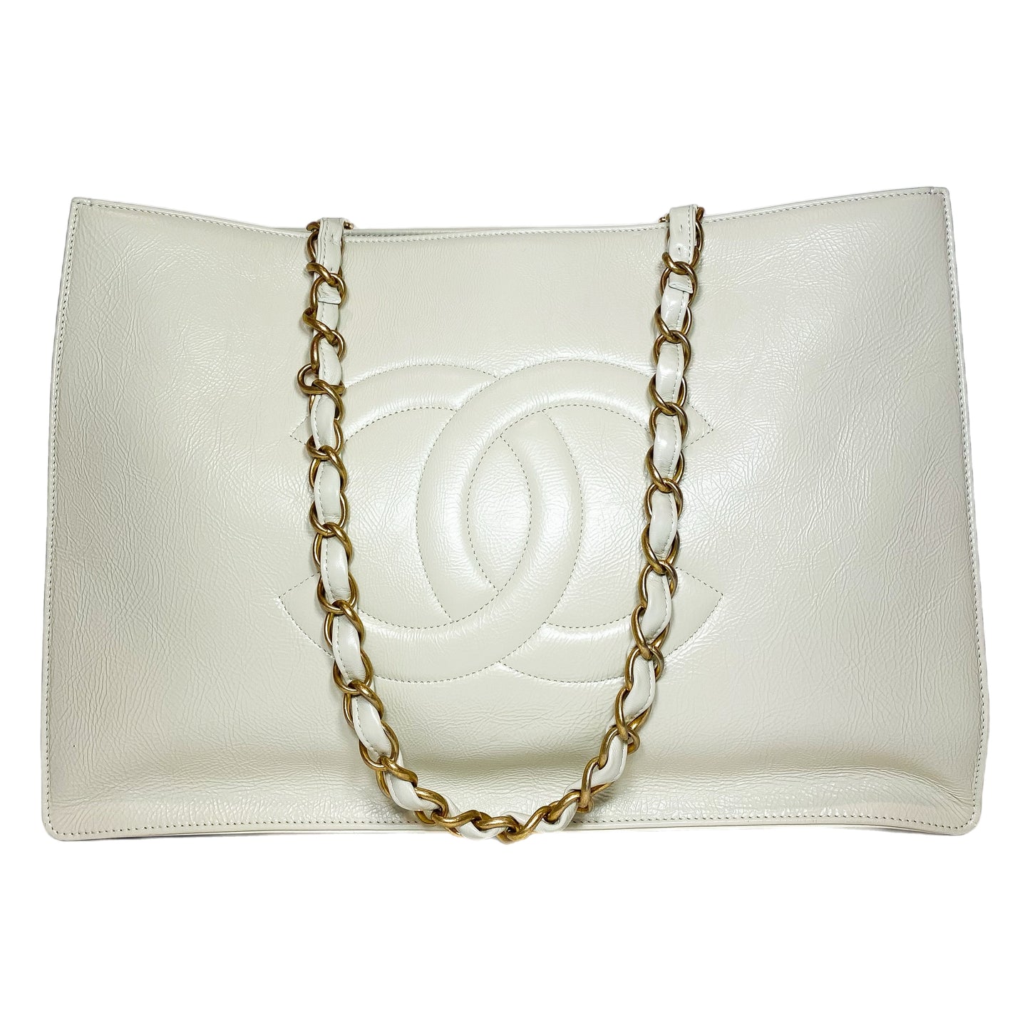 Chanel Ivory Shopping Tote