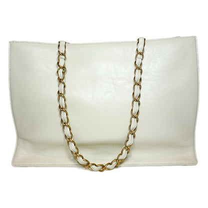 Chanel Ivory Shopping Tote