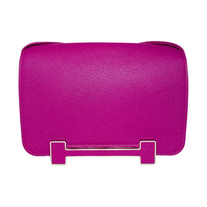 Hermes Geta Magnolia Chevre Palladium Hardware