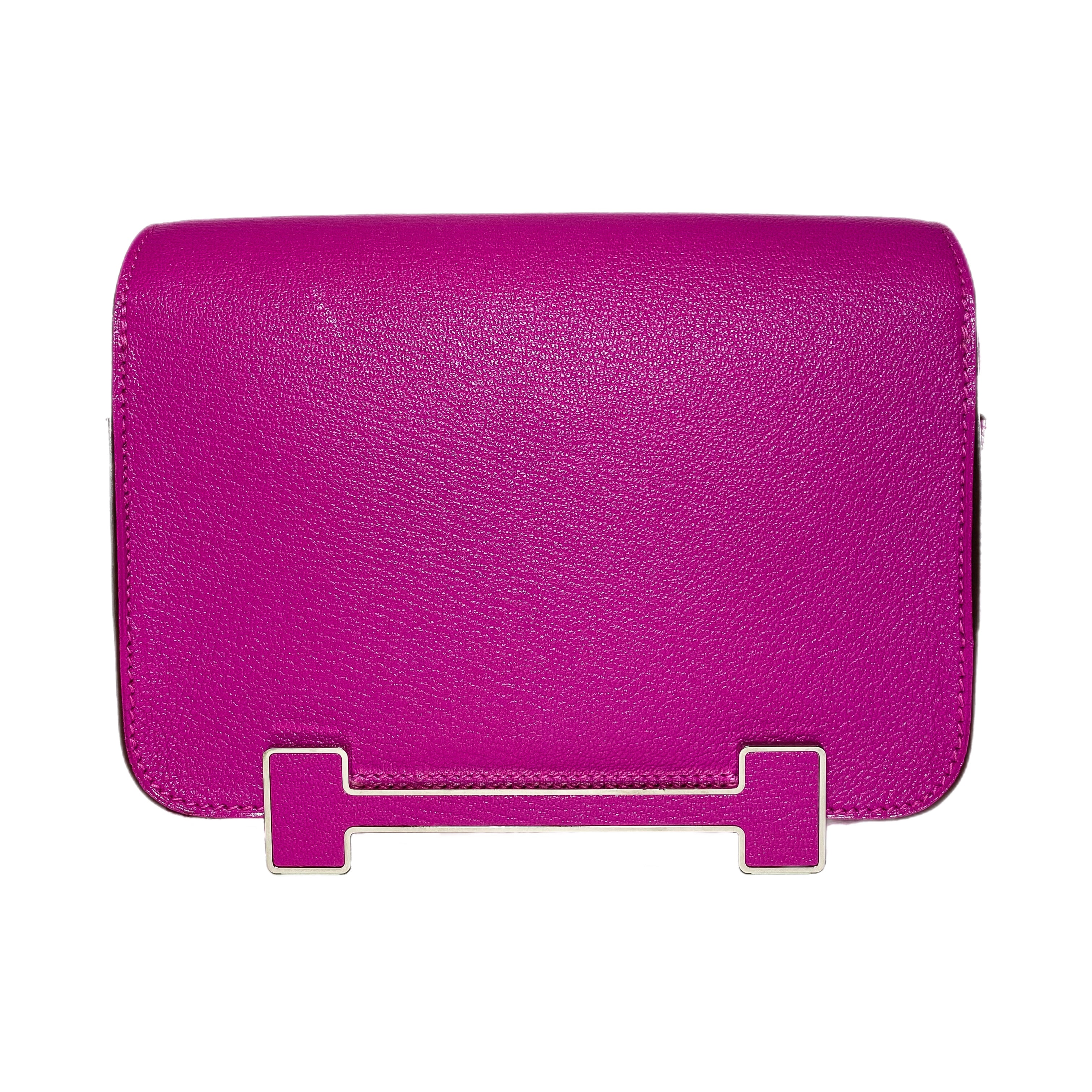 Hermes Geta Magnolia Chevre Palladium Hardware