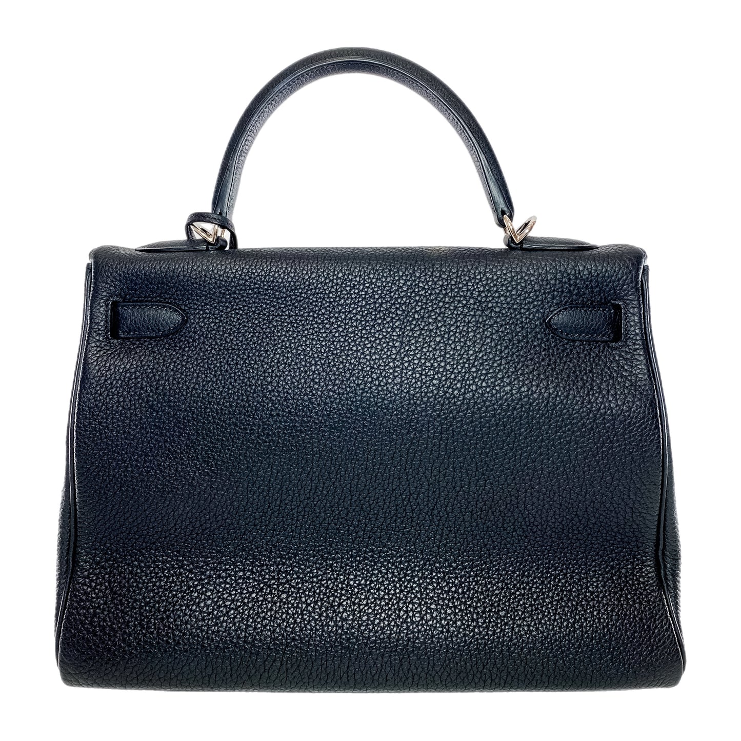 Hermes Kelly 32 Black Togo Palladium Hardware
