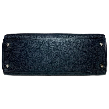 Hermes Kelly 32 Black Togo Palladium Hardware