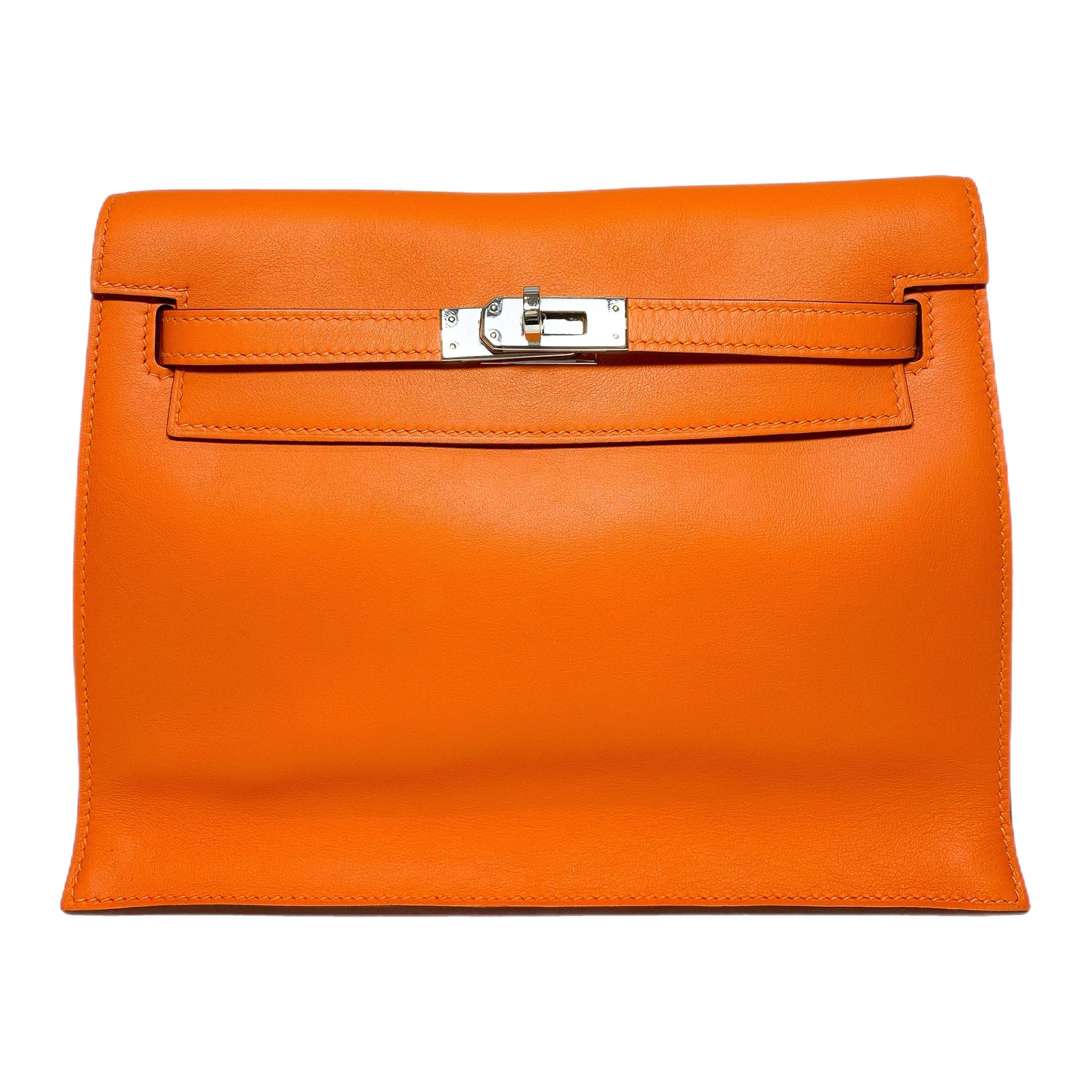 Hermes Kelly Danse Orange Evercolor Palladium Hardware