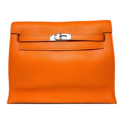Hermes Kelly Danse Orange Evercolor Palladium Hardware