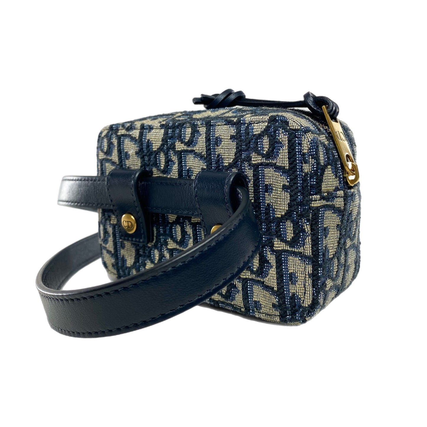 Dior Navy Oblique Belt Pouch