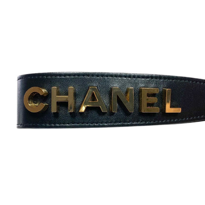 Chanel Gold and Black Metallic Lambskin Kheops Pyramid Wristlet Bag