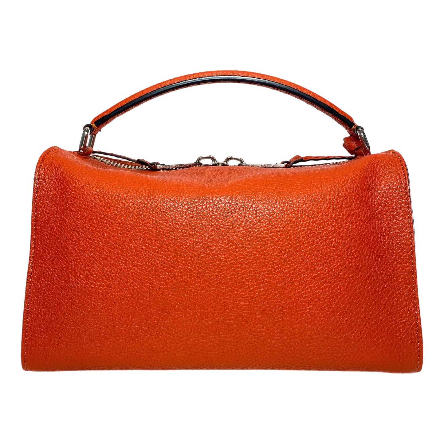 Fendi Dark Orange Lei Boston Tote