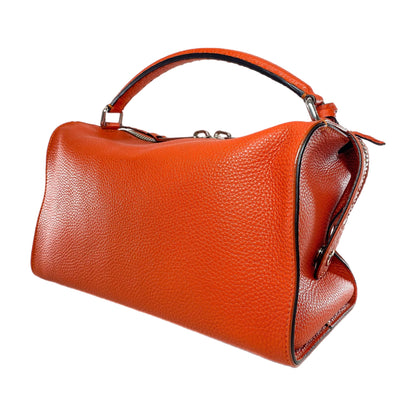 Fendi Dark Orange Lei Boston Tote