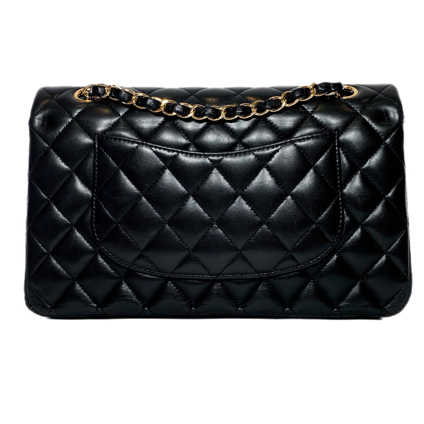 Chanel Black Medium Lambskin Double Flap Bag