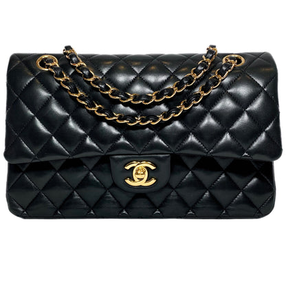 Chanel Black Medium Lambskin Double Flap Bag