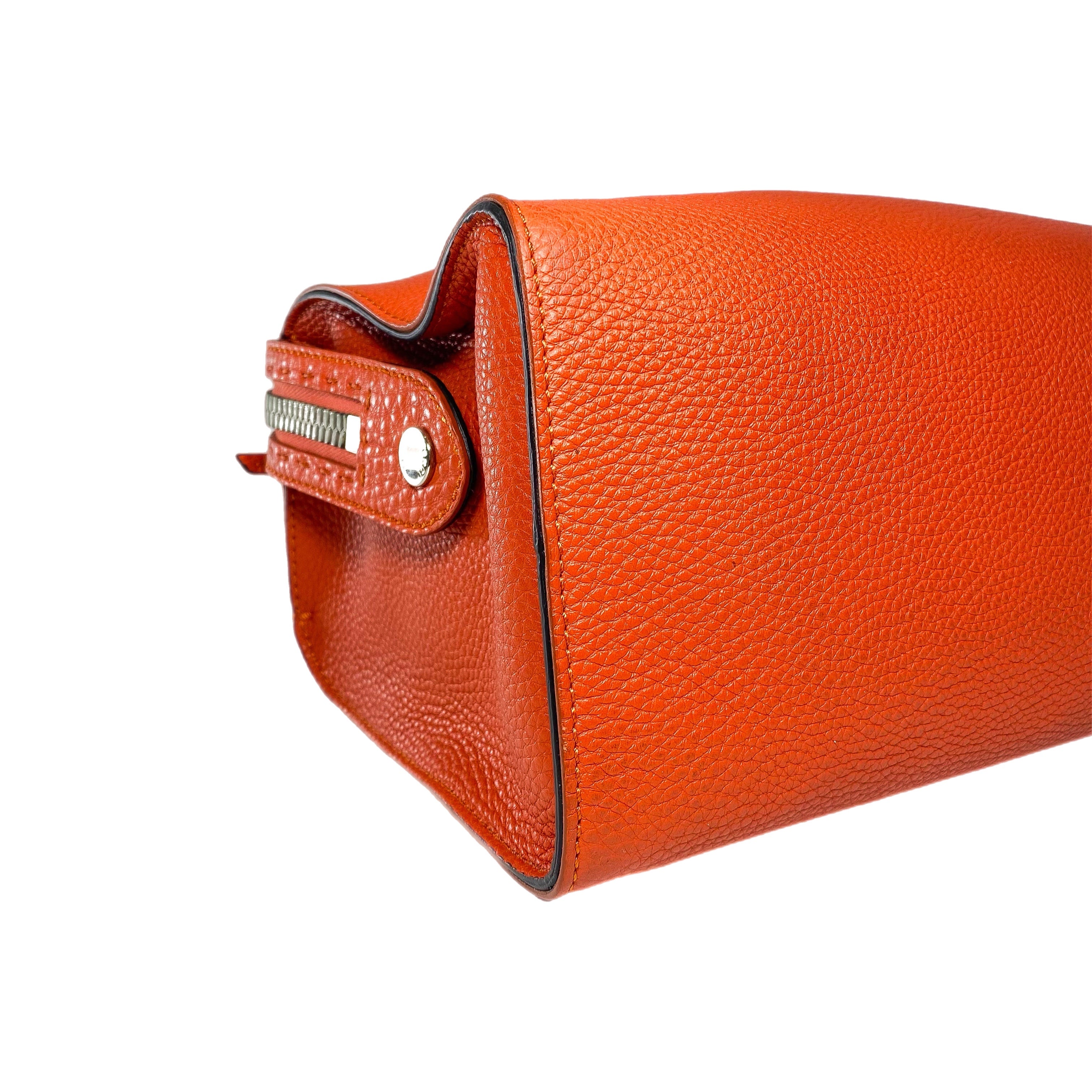 Fendi Dark Orange Lei Boston Tote