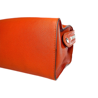 Fendi Dark Orange Lei Boston Tote