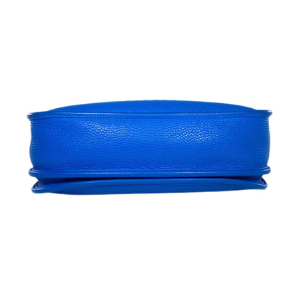 Hermes Evelyne III PM Bleu Hydra Clemence Palladium Hardware