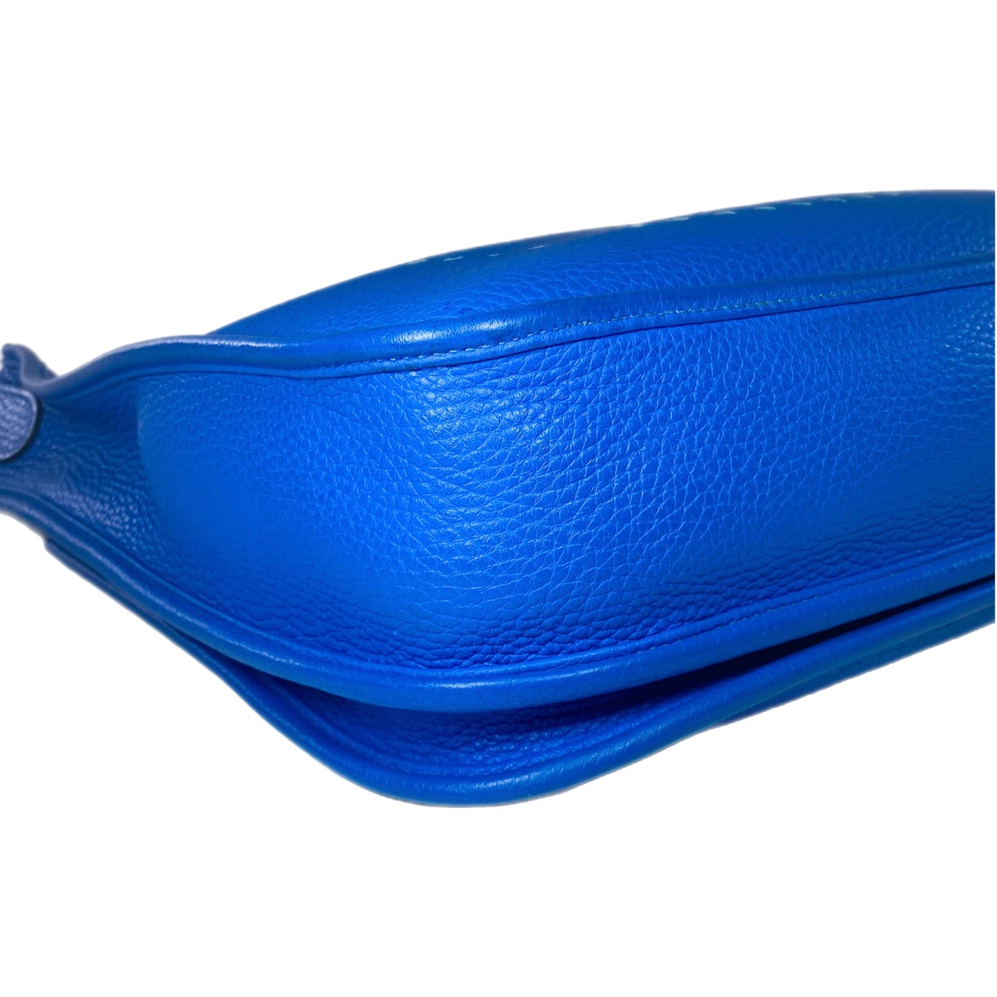 Hermes Evelyne III PM Bleu Hydra Clemence Palladium Hardware