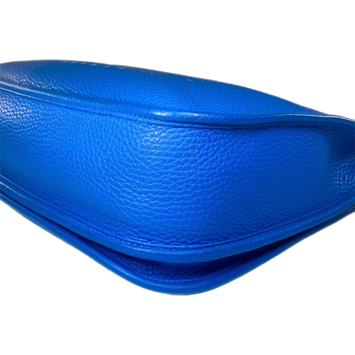 Hermes Evelyne III PM Bleu Hydra Clemence Palladium Hardware