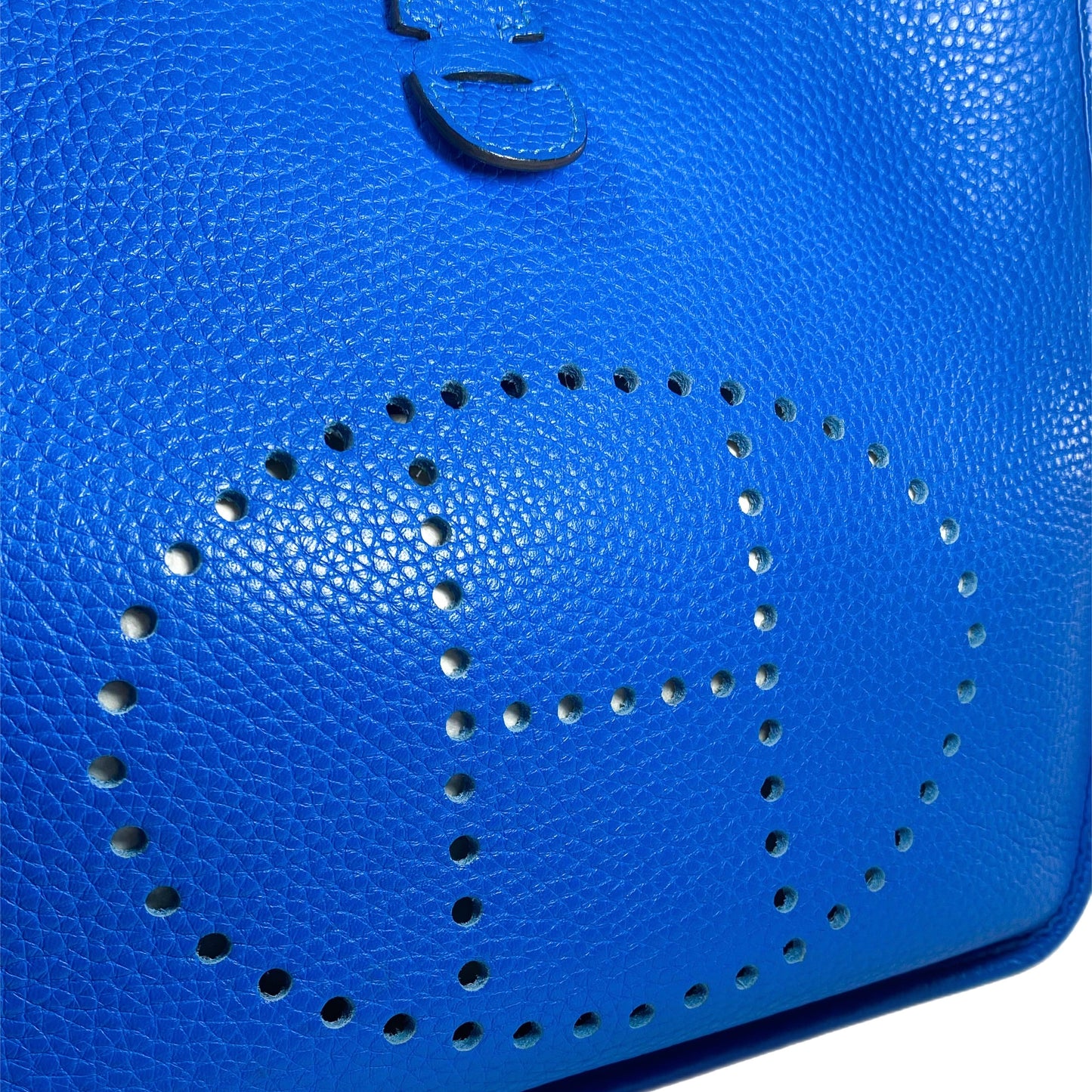 Hermes Evelyne III PM Bleu Hydra Clemence Palladium Hardware