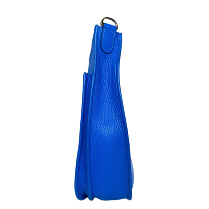 Hermes Evelyne III PM Bleu Hydra Clemence Palladium Hardware
